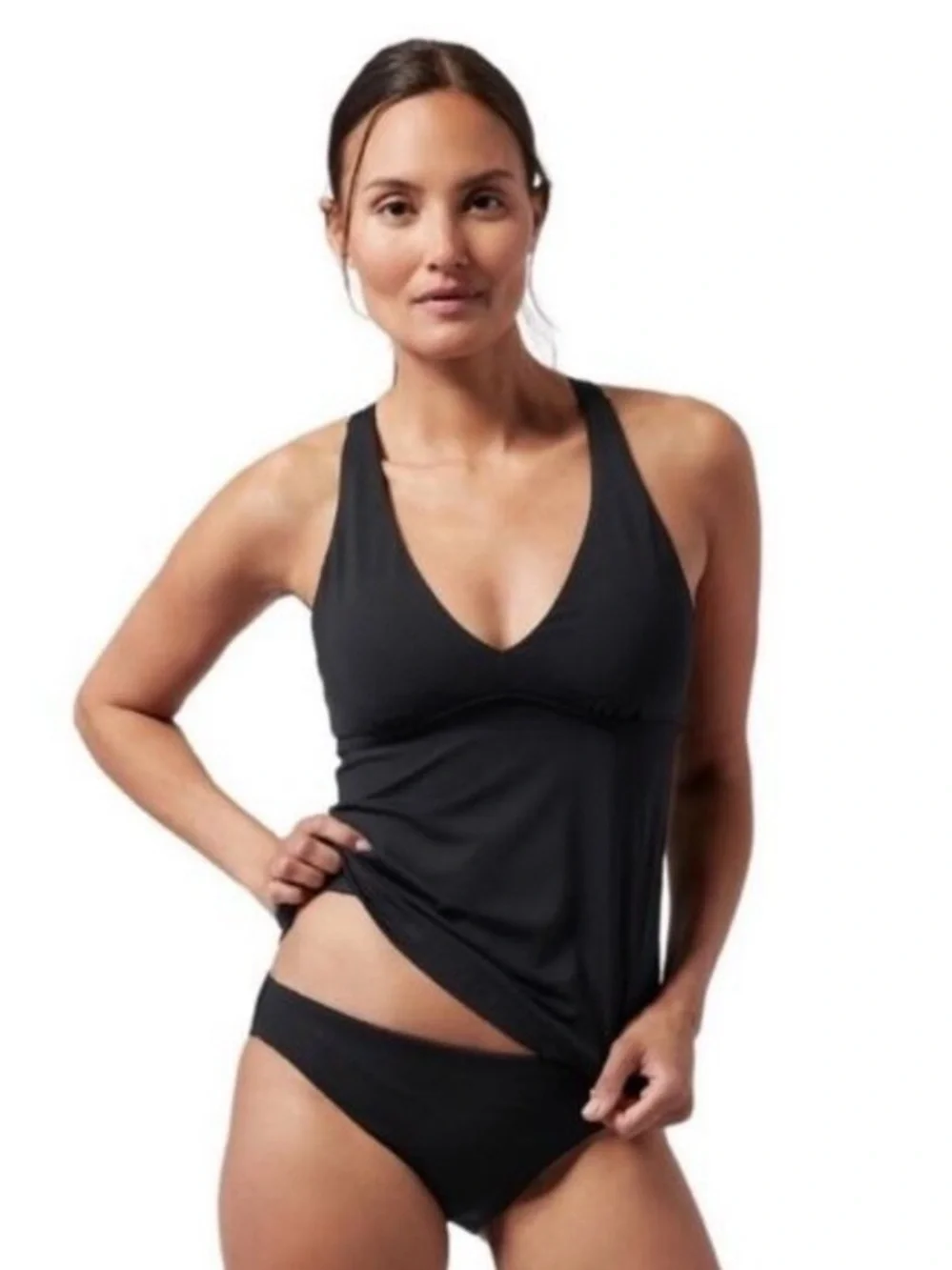 Athleta Womens Plunge‎ Swim Tankini Swim Tank UPF 50+ Beach XS